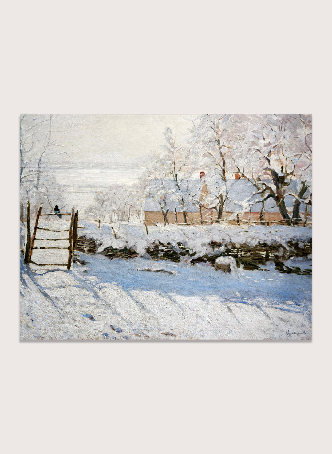 Claude Monet The Magpie Art Print