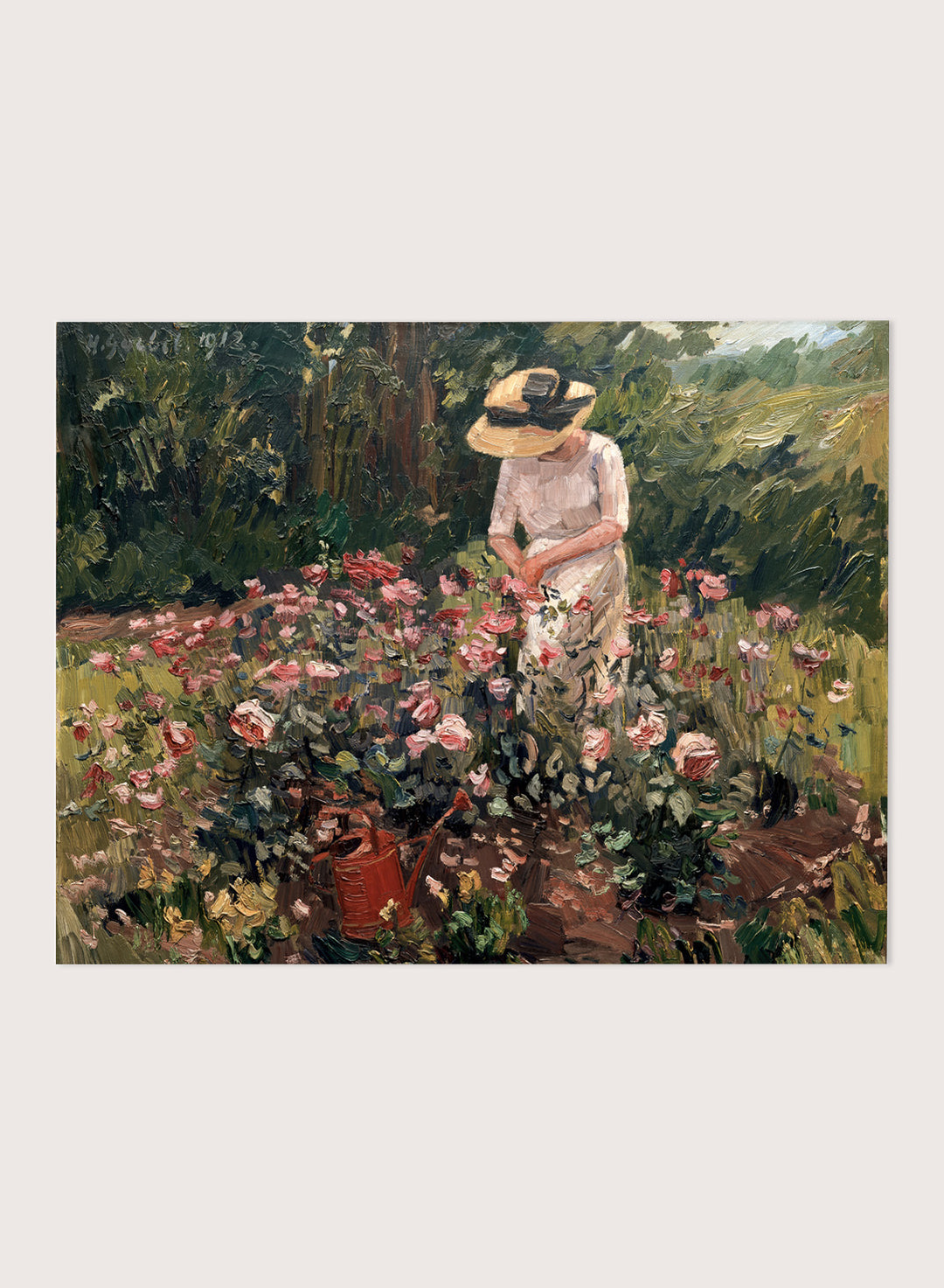 "Rose Bed" Art Print