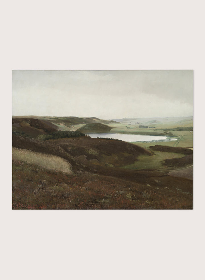 "A Landscape near Bryrup, Jutland" Art Print