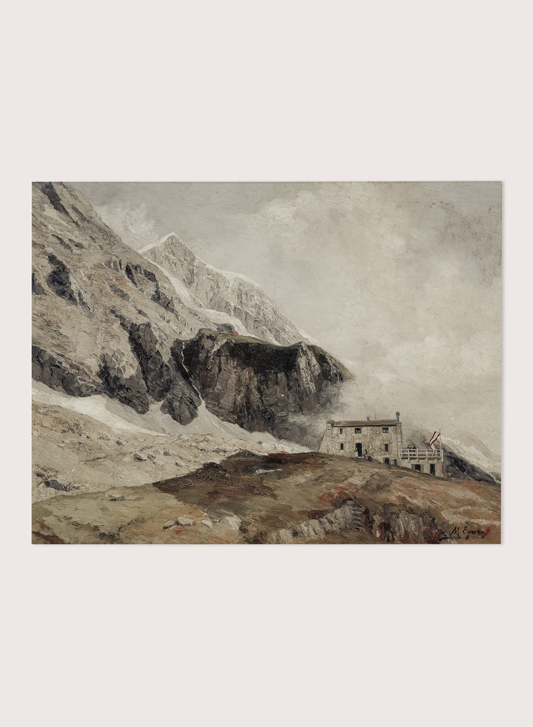 "View to the Mainzer Hütte" Art Print
