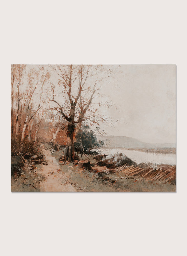 "River Landscape" Art Print