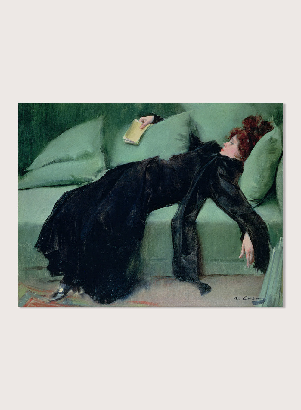 "Decadent Young Woman. After the Dance" Art Print