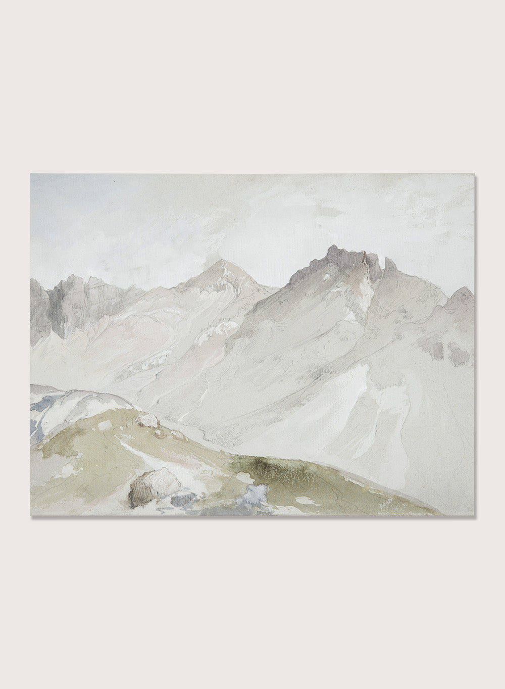 "The Upper End of Little Cottonwood Canyon" Art Print