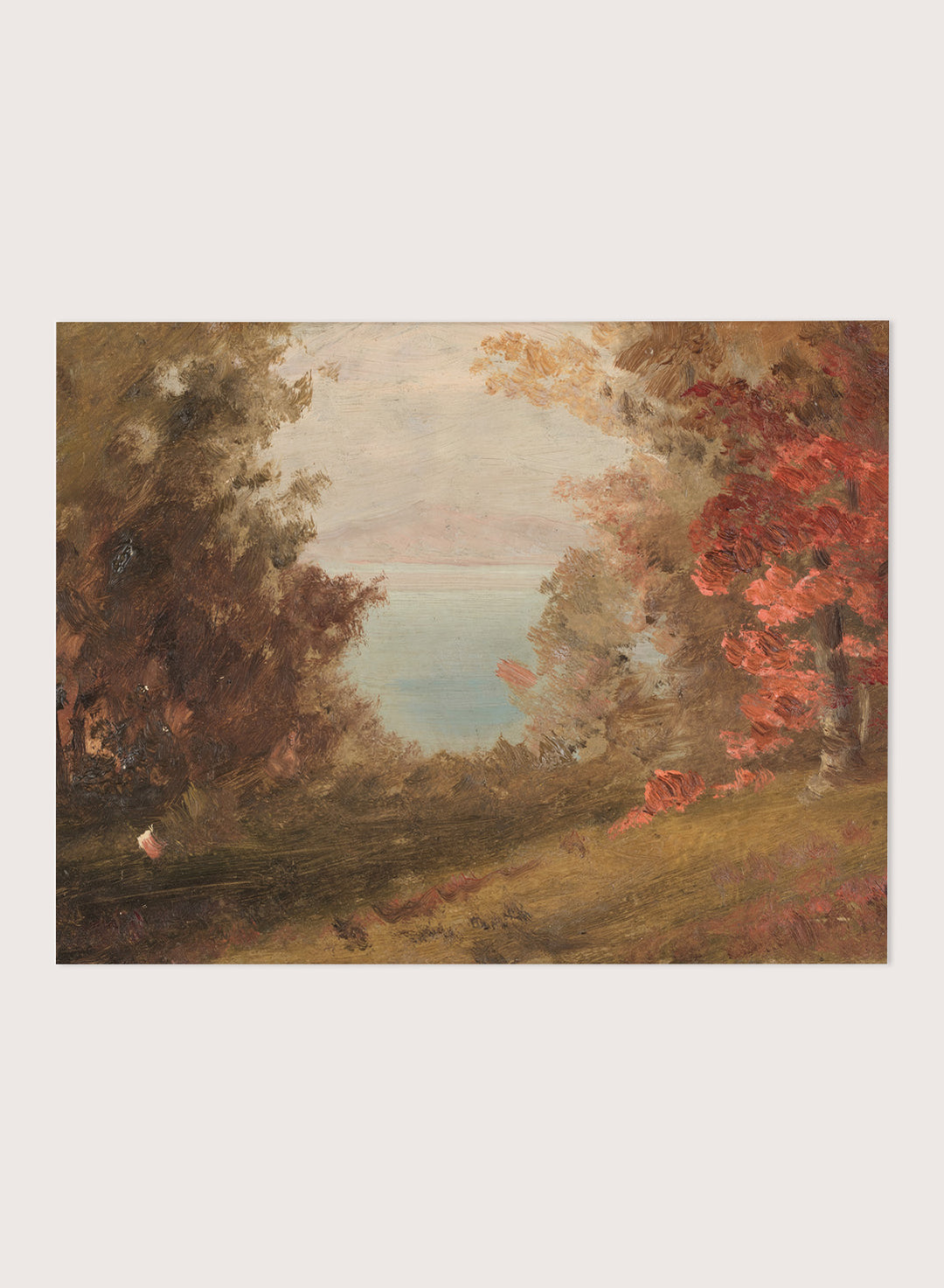 "Woodland Scene in Autumn" Art Print