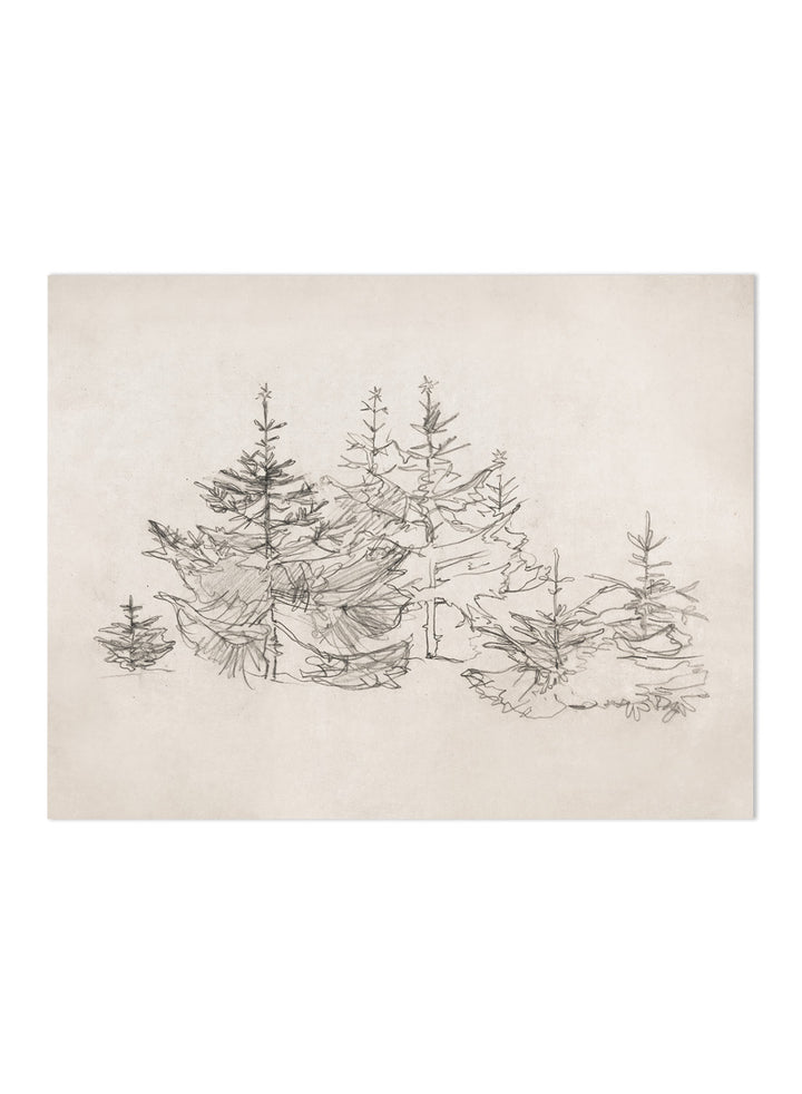 "Christmas Bomenbos" Art Print
