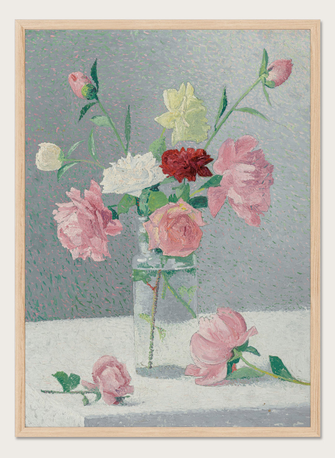 "Vase of Roses" Art Print