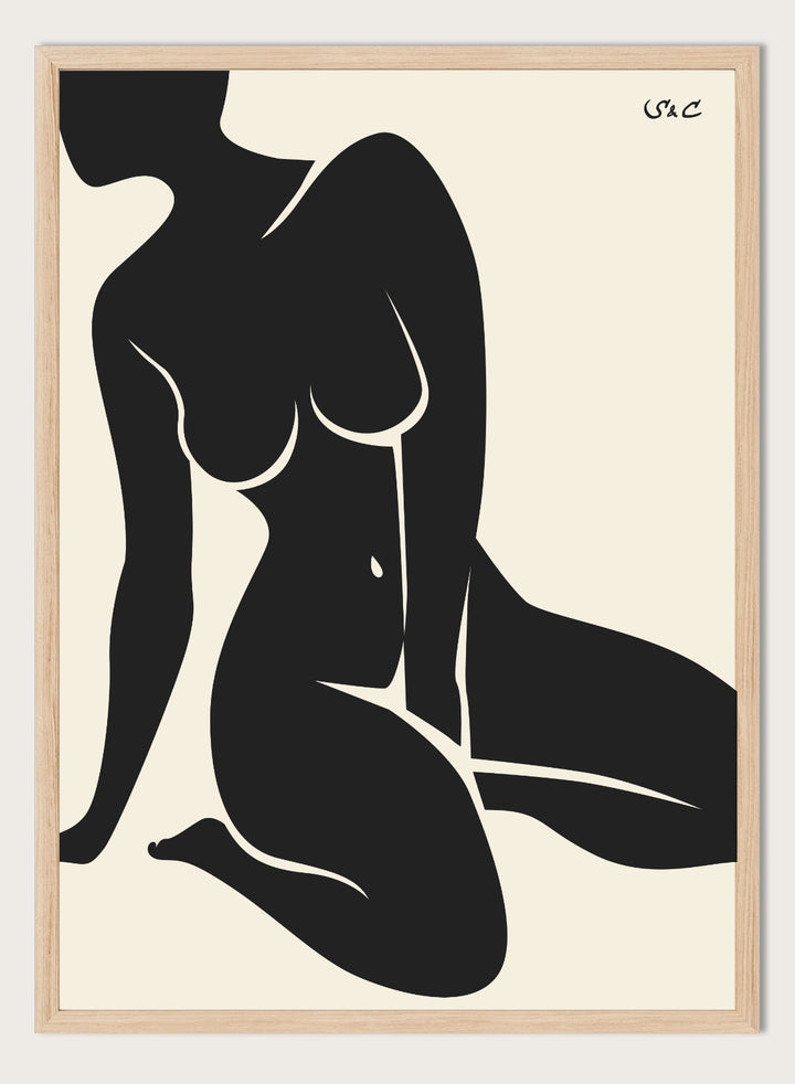 Abstract Figure Art Print #WP10