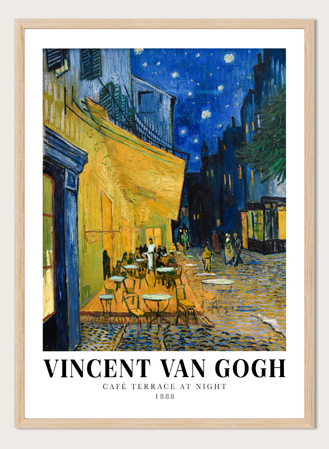Vincent Van Gogh Cafe Terrace at Night 1888 Vintage Exhibition