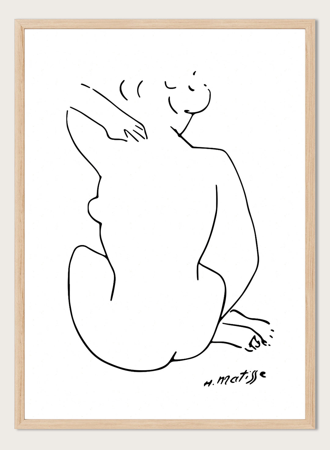 Nude Figure Sketch by Henri Matisse