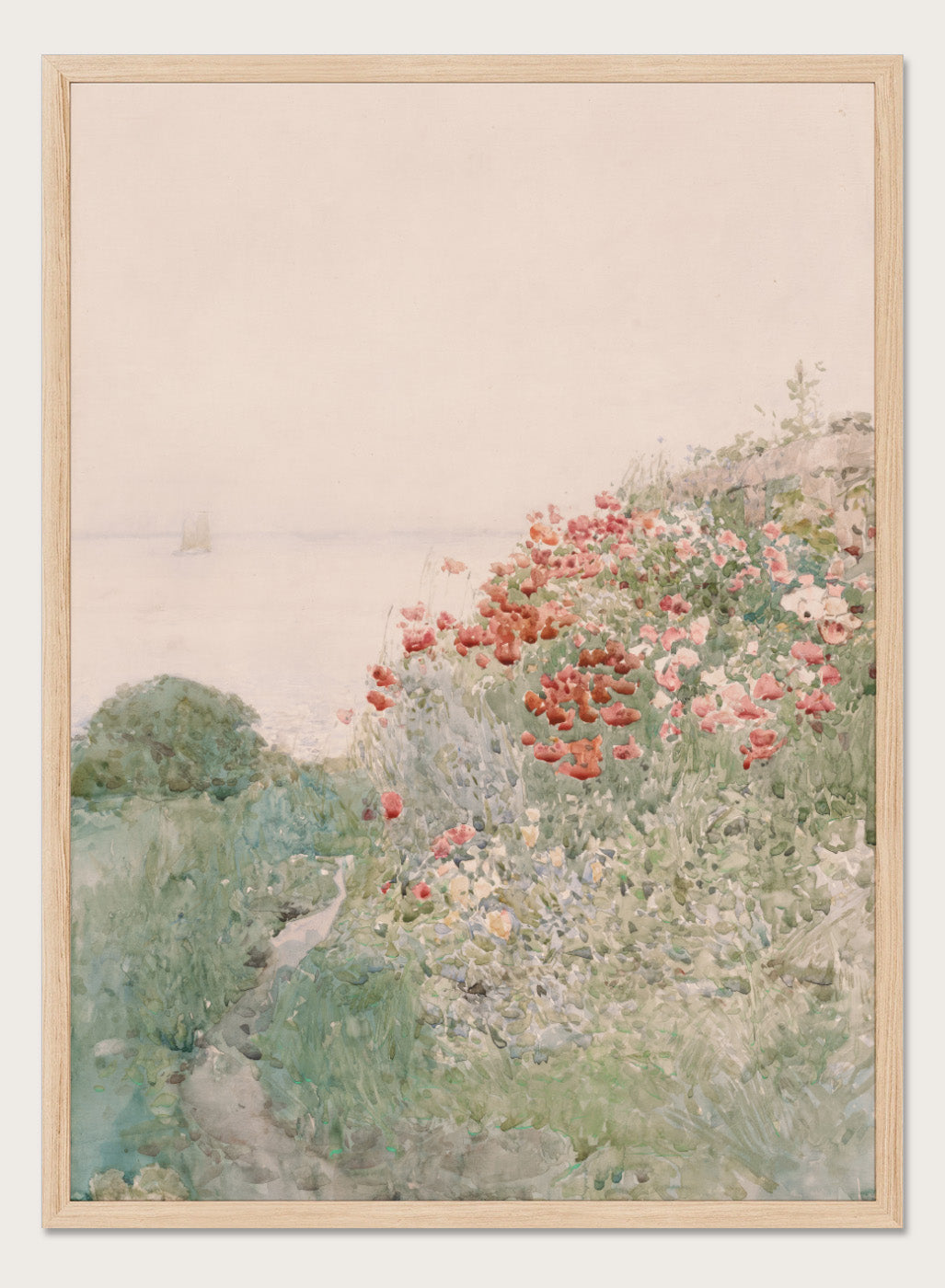 "Field of Poppies, Isles of Shoals" Art Print