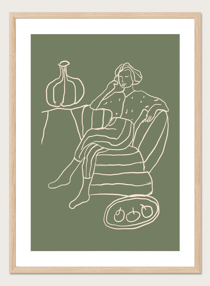 'The Recline' Aesthetic Art Print