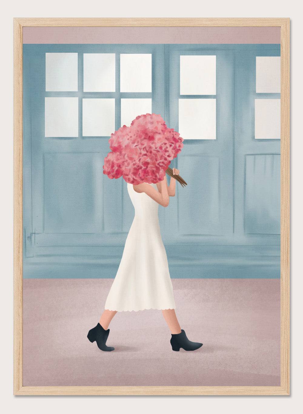 Flowers for You by Flow Line is a modern floral art print celebrating thoughtful gestures and everyday love. A colorful wall poster from the It’s All Love collection.