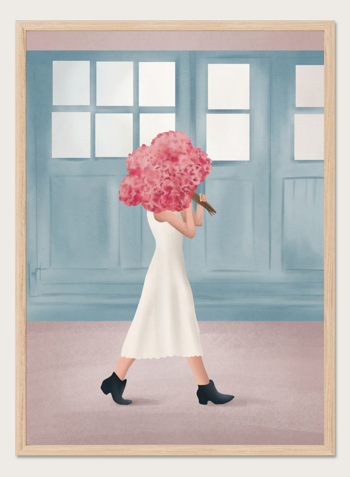 Flowers for You by Flow Line is a modern floral art print celebrating thoughtful gestures and everyday love. A colorful wall poster from the It’s All Love collection.