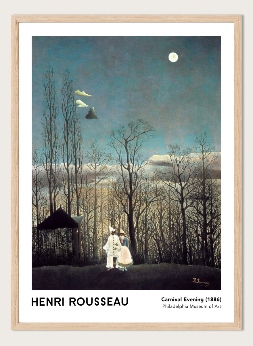 A framed art print of Henri Rousseau&
