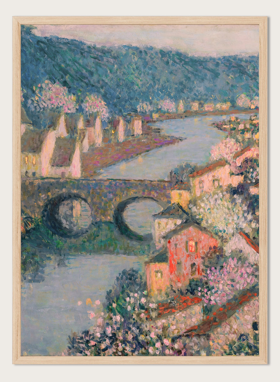 "Houses on the River" Art Print