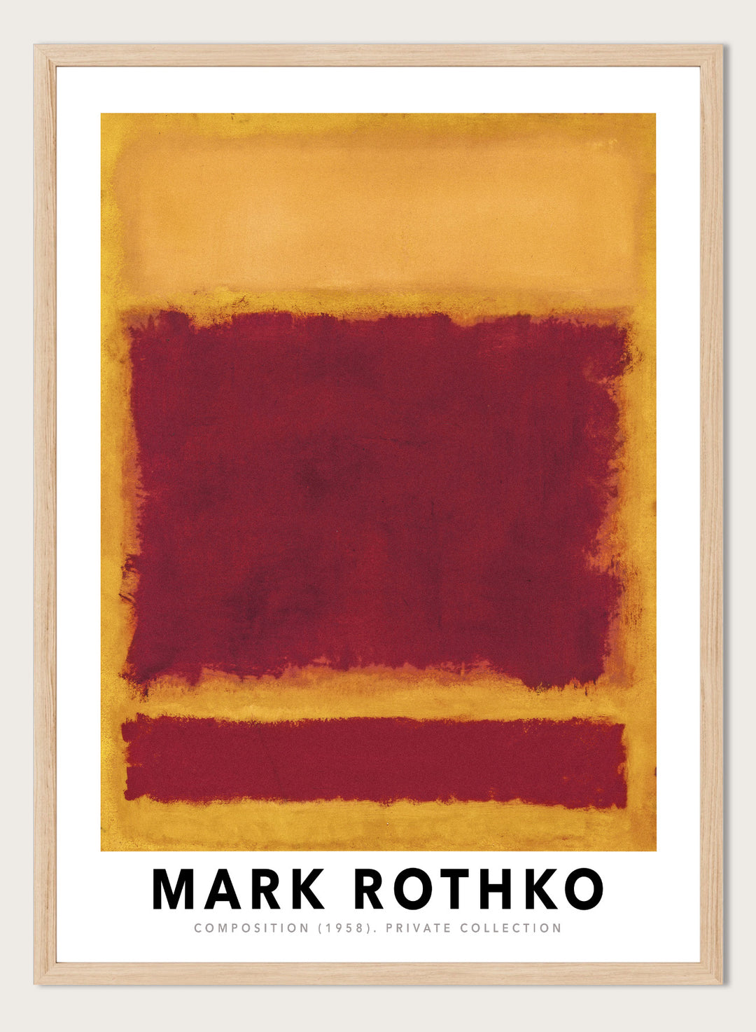 Mark Rothko Composition 1958 Art Print