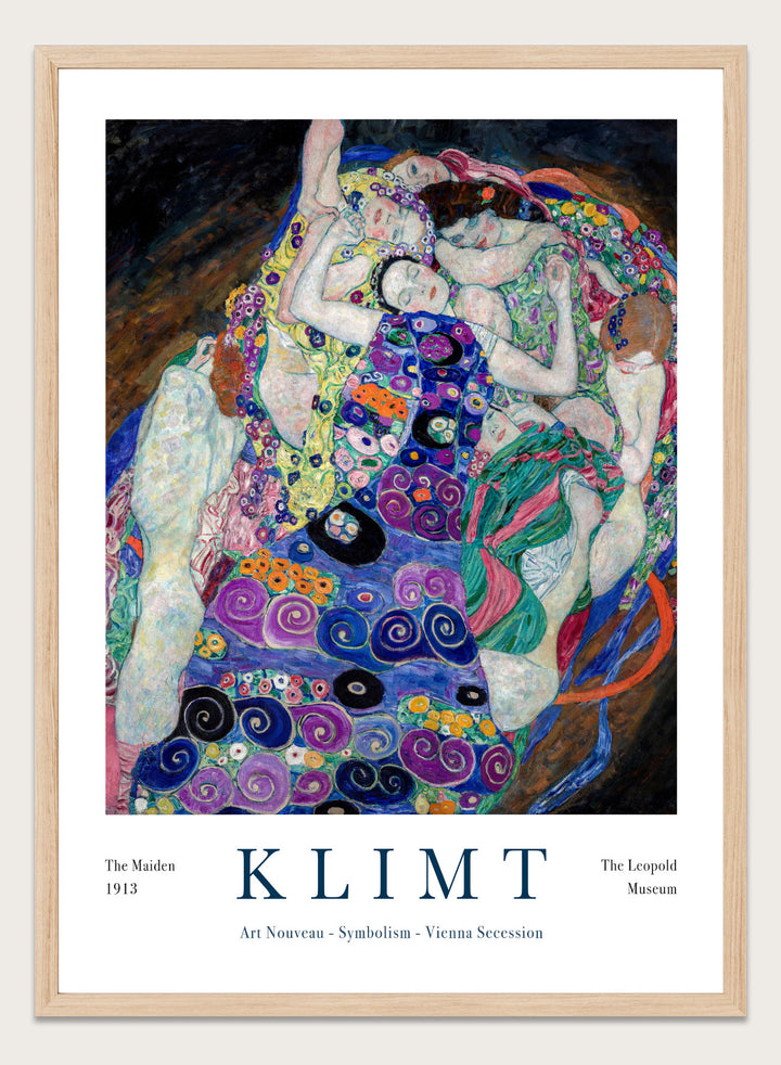Gustav Klimt The Maiden 1913 Art Print