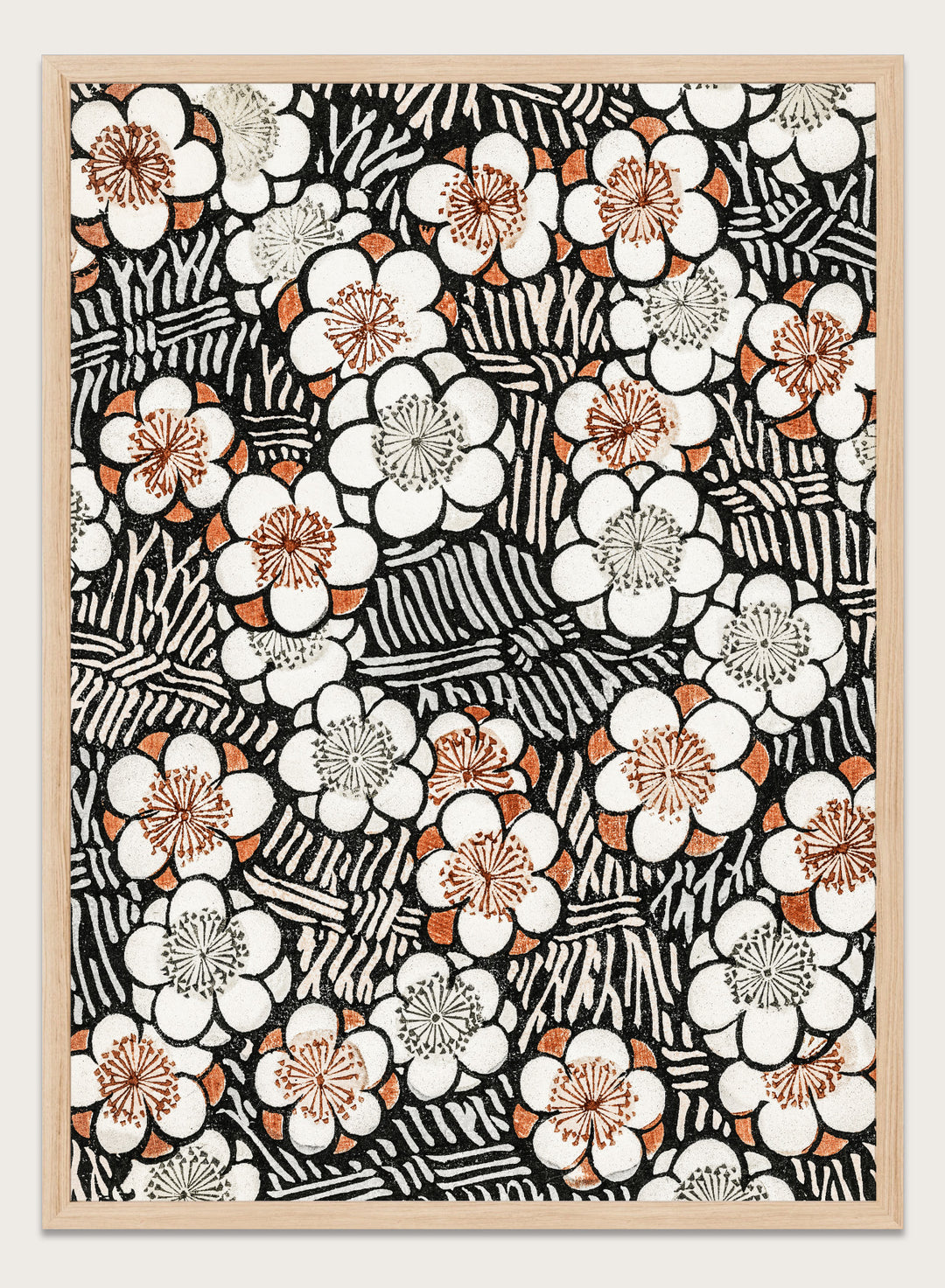 Watanabe Seitei Floral Pattern Art Print