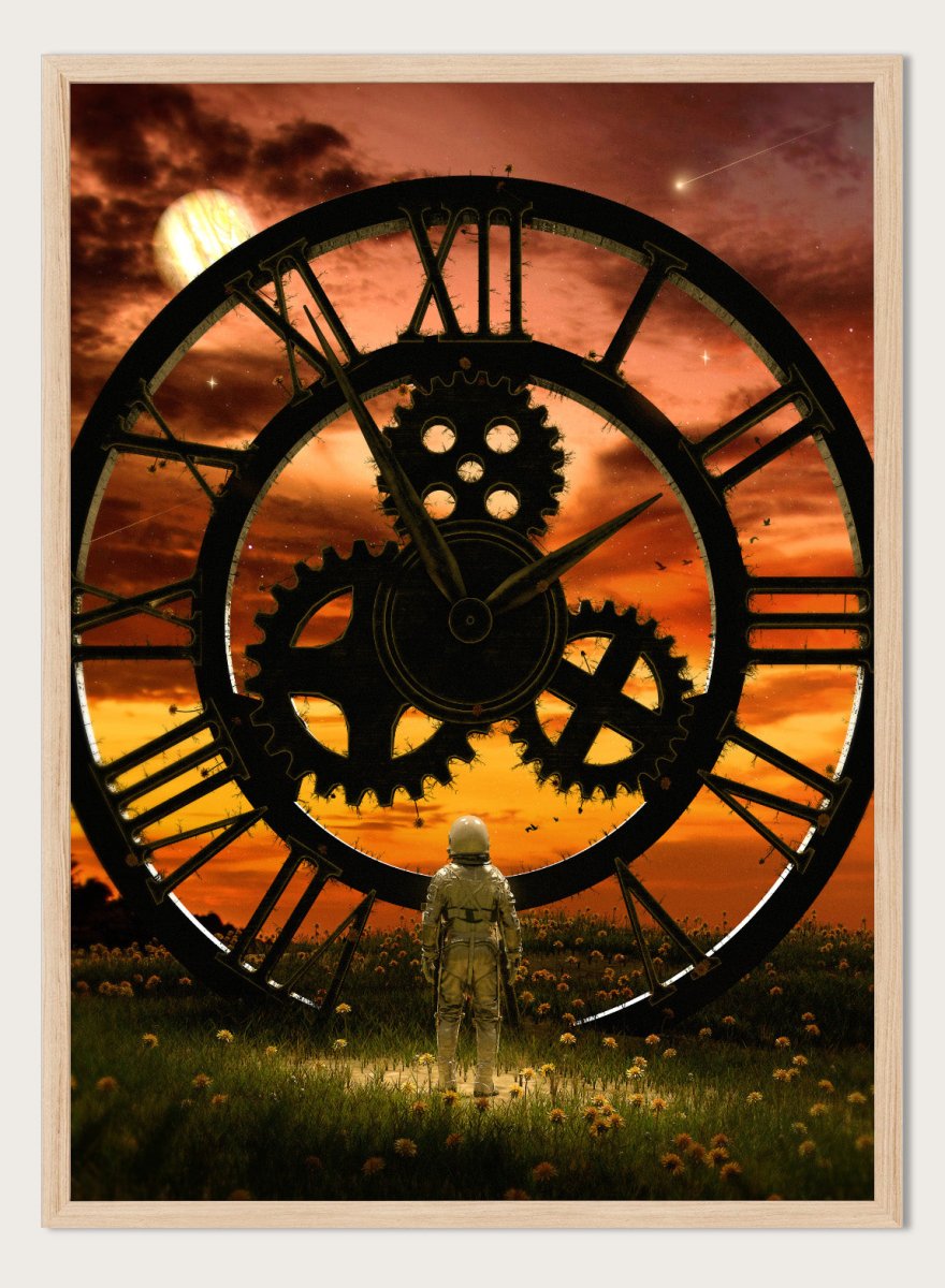 Nicebleed - Time Traveler's Sunset Licensed Fine Art Print (Framed