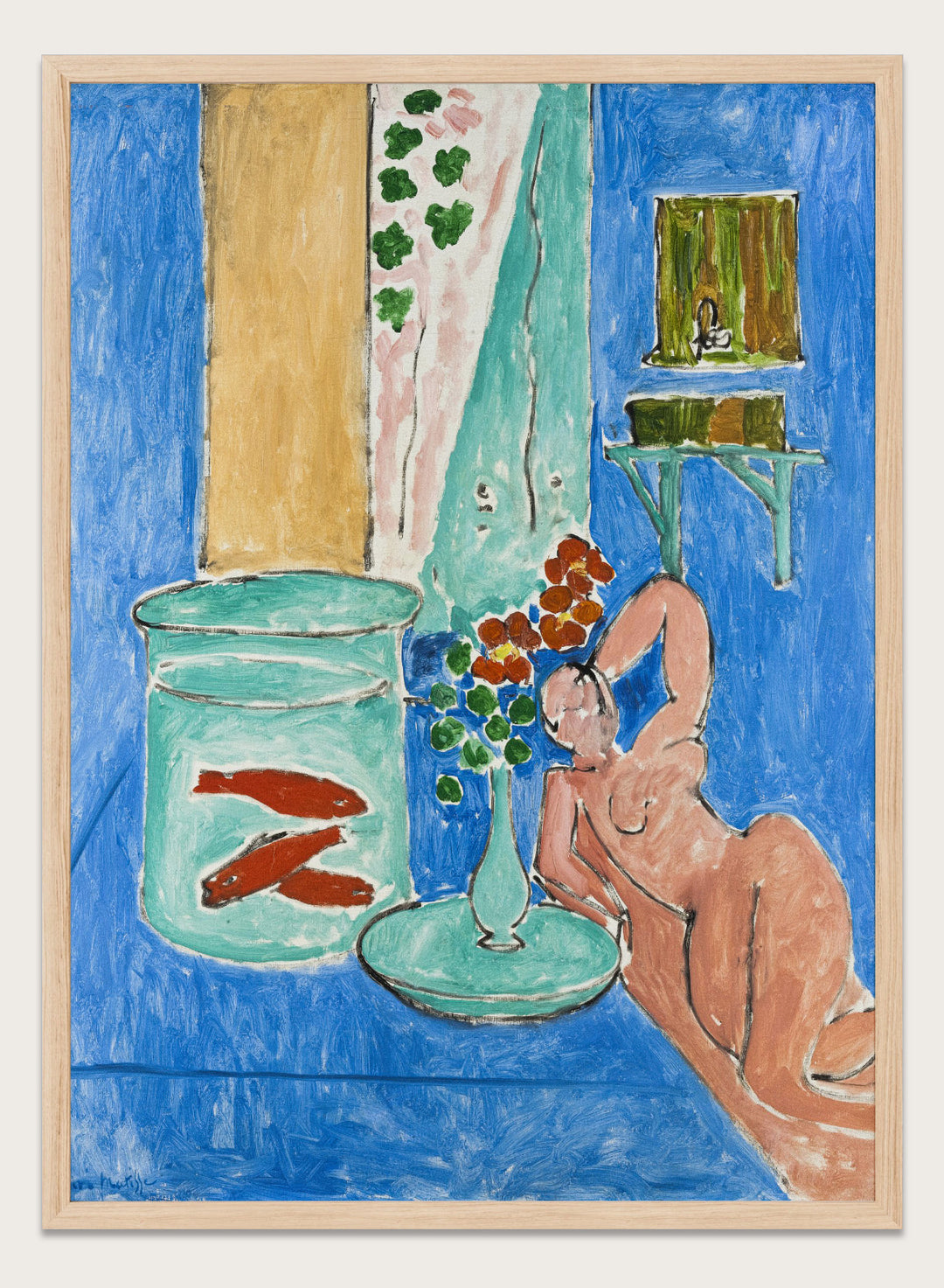 Henri Matisse Goldfish and Sculpture Art Print