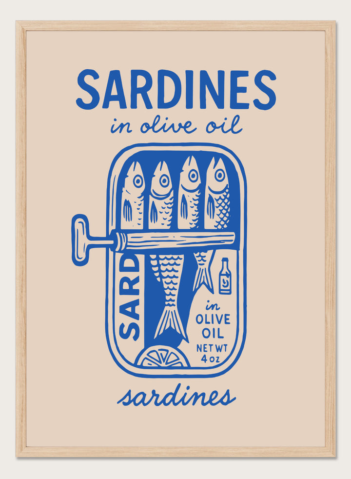 ‘Sardines in Olive Oil’ Aesthetic Art Print