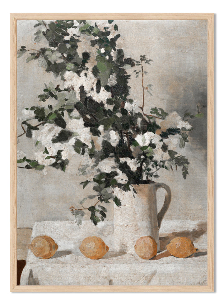 "Flowers and Lemons" Art Print