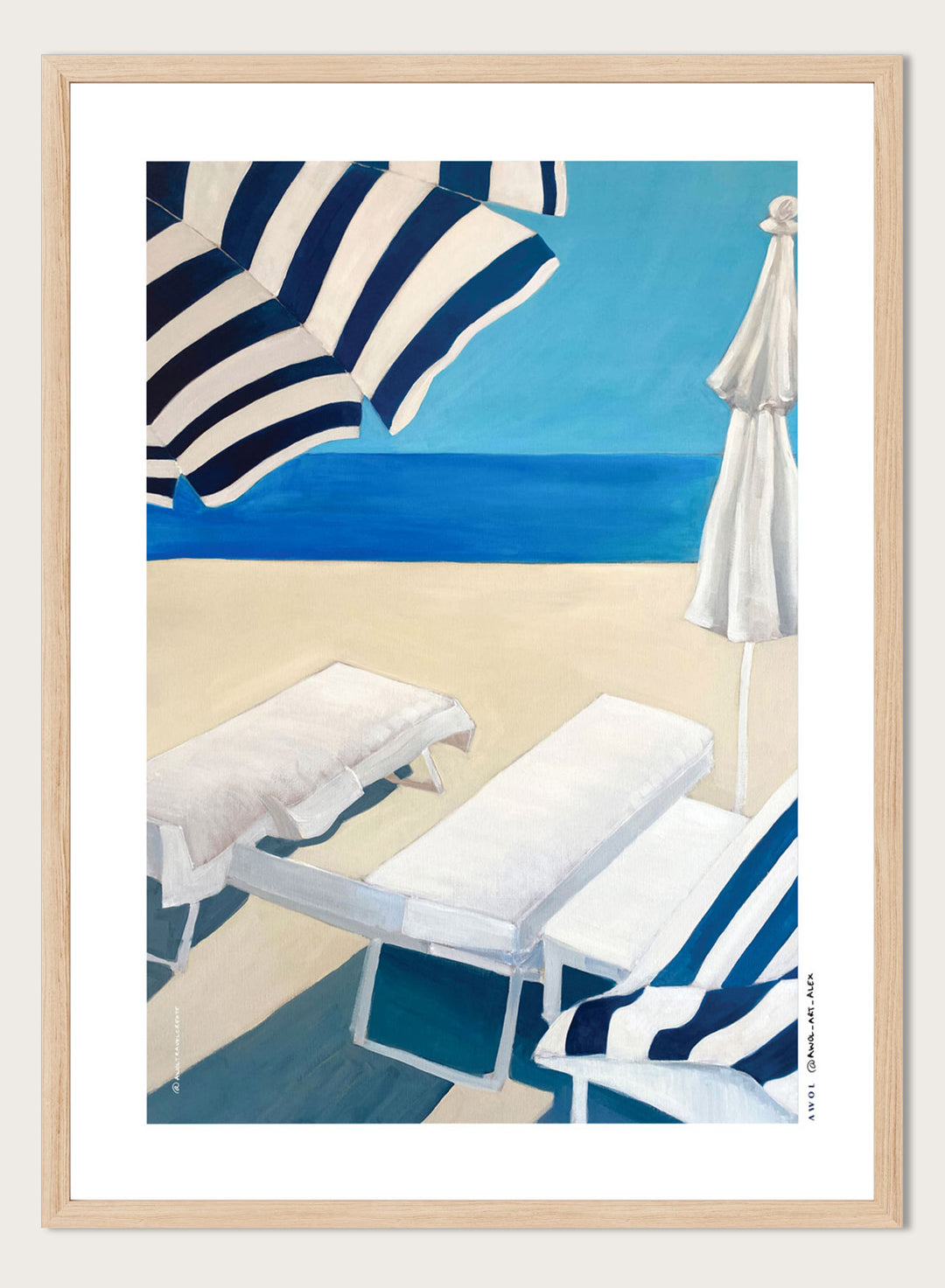 Awol Art Alex - Summer Beach Getaway Art Print