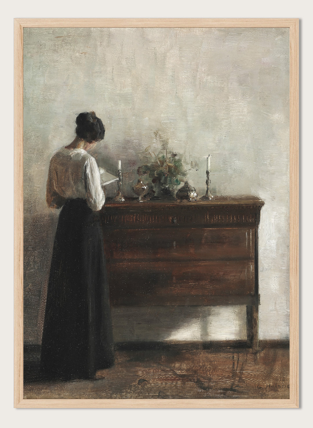 "Interior with the Artist's Wife" Art Print