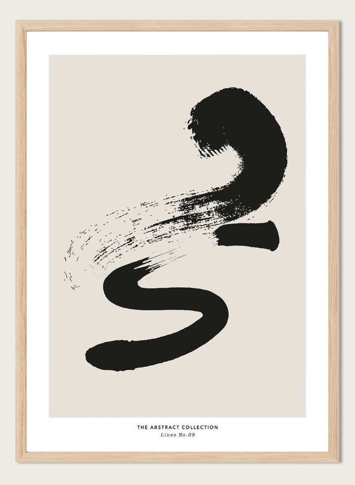 Minimalist Paint Brush Strokes Art Print AB15