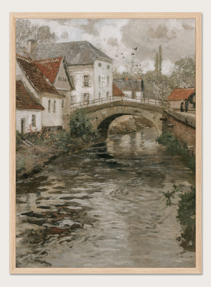 "Small Town Near La Panne, Belgium" Art Print