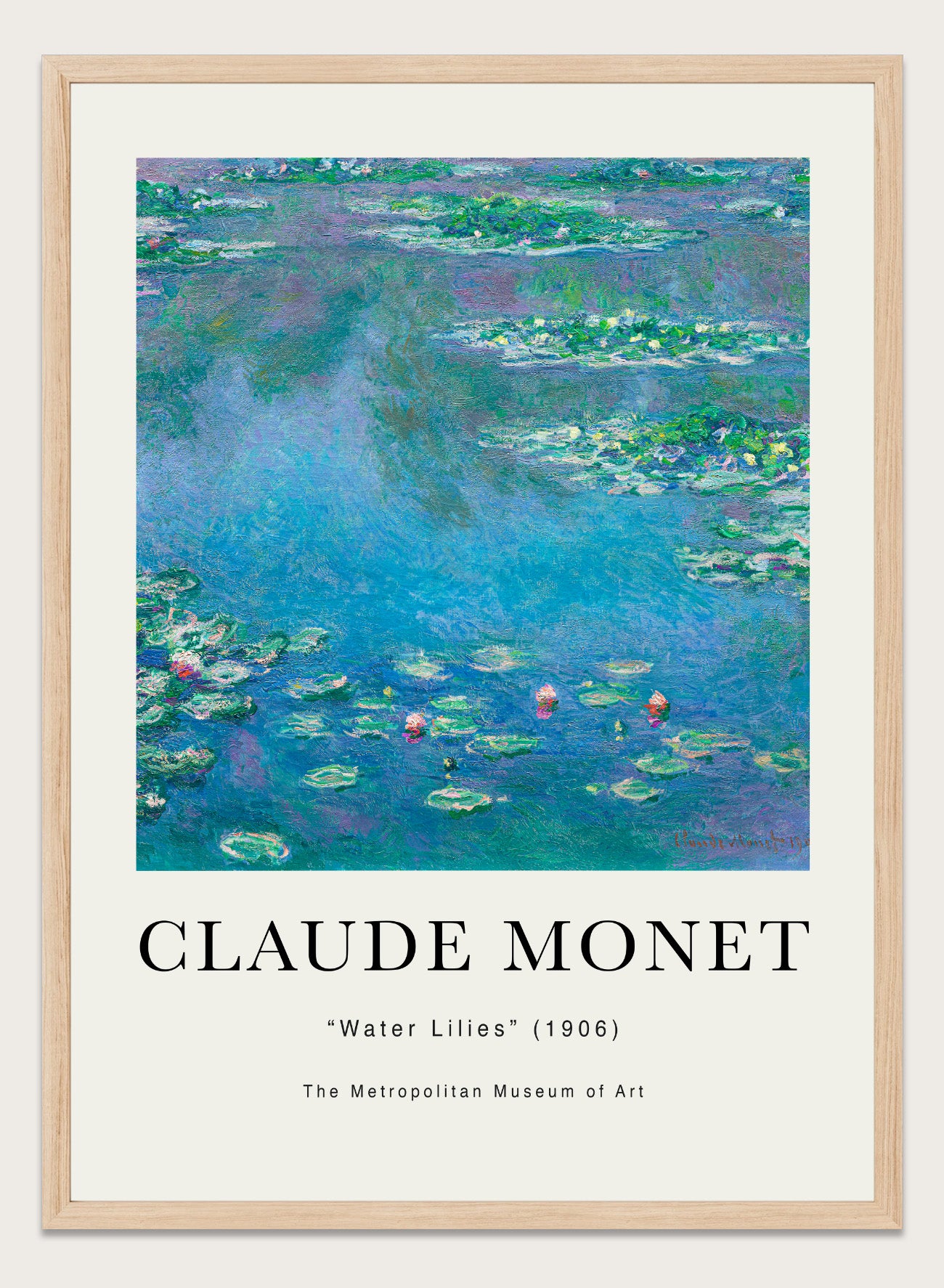 モネ Claude Monet Claude Monet Water Lilies 1906 Vintage Poster Art Print – Sugar