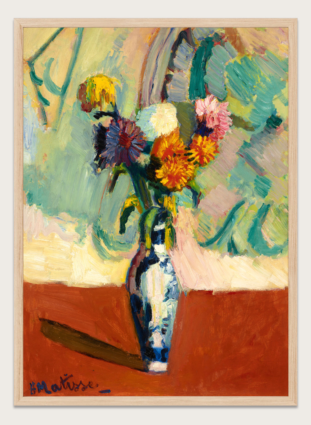 Henri Matisse Bouquet, Vase Chinois Art Print