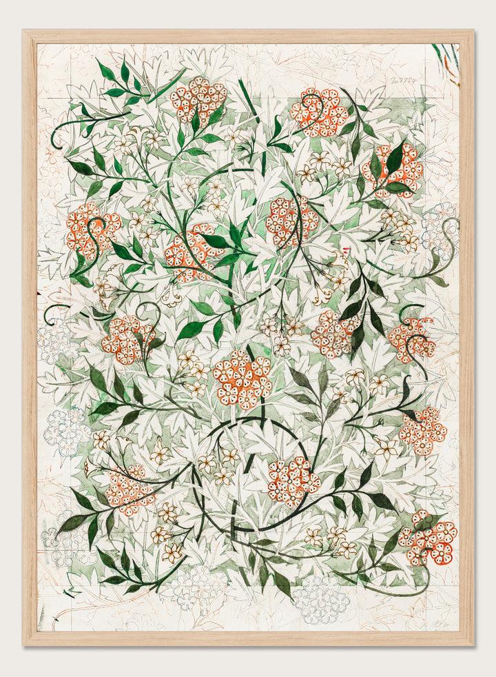 William Morris Jasmine Pattern Art Print