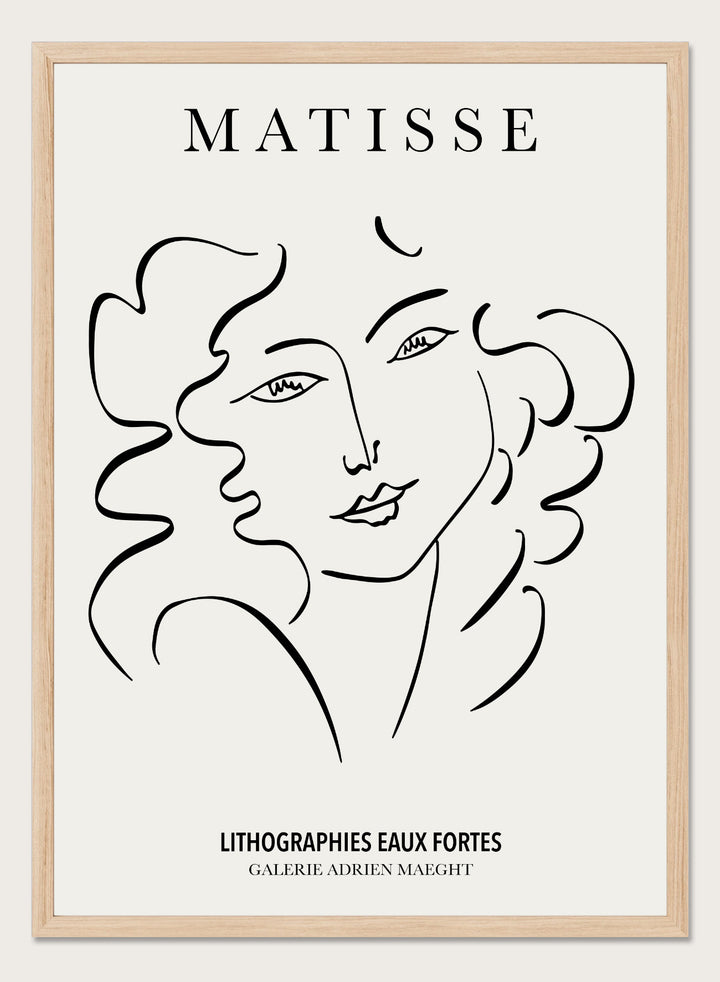 Sketch of Woman by Henri Matisse Print M72