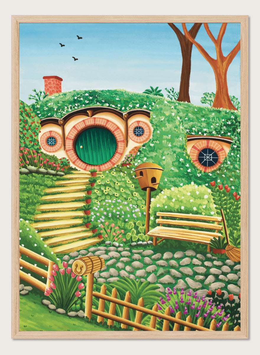 Nidhi Kachhadiya - Whimsical Hill House Art Print