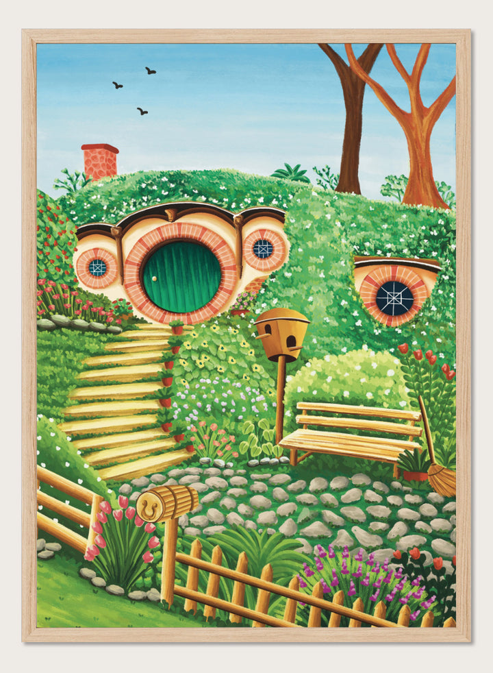 Nidhi Kachhadiya - Whimsical Hill House Art Print
