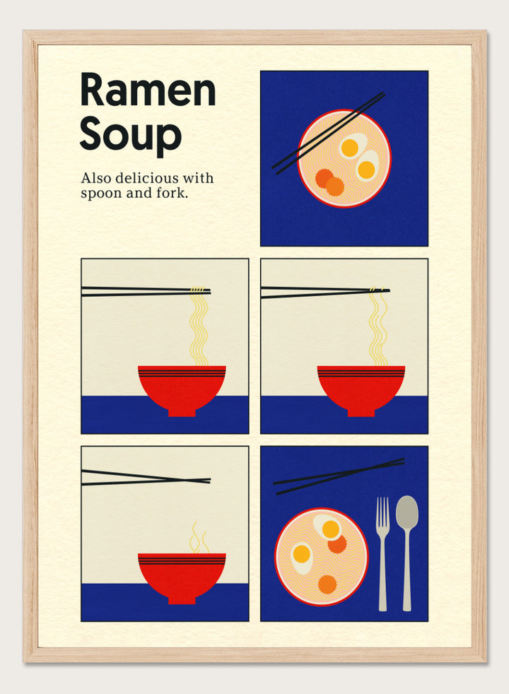 Rosi Feist - Ramen Soup Art Print