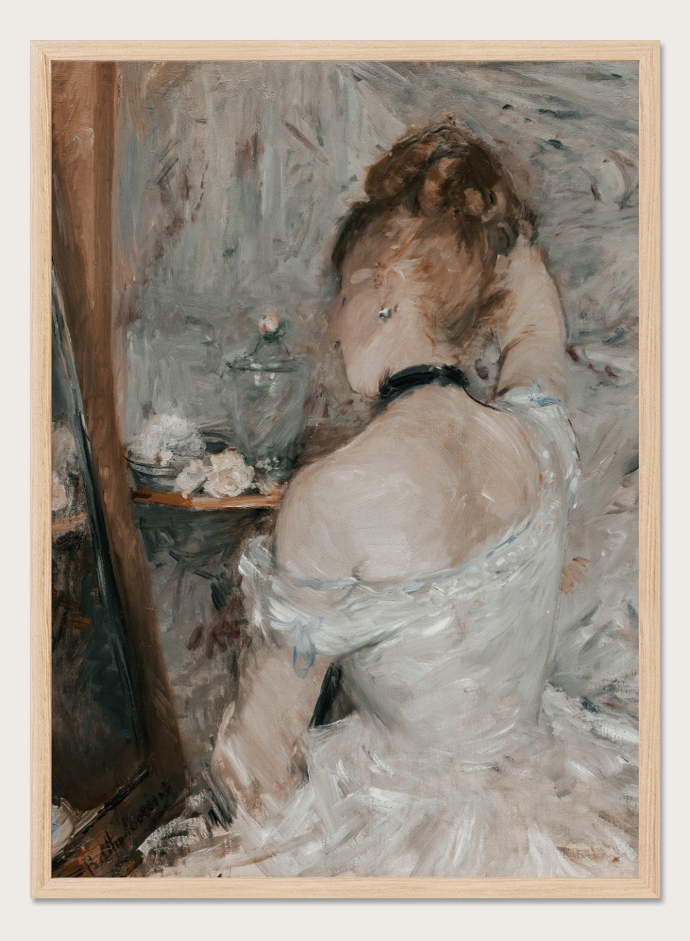 "Woman at Her Toilette" Art Print