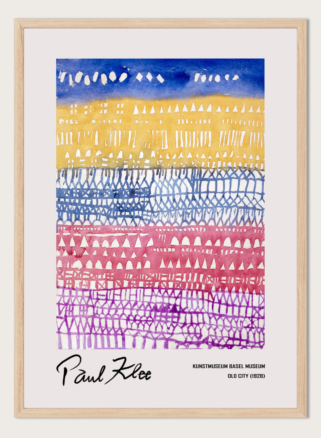 Paul Klee Old City 1928 Art Print