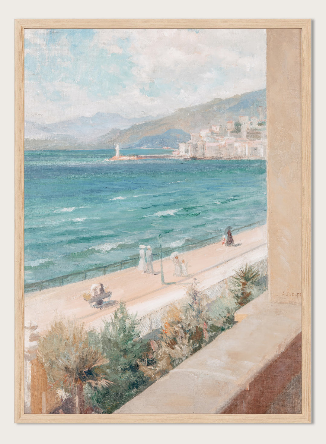 "From My Window in Cannes" Art Print