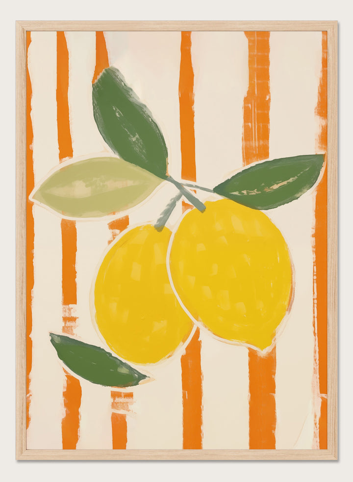 'Zest & Stripe II' Aesthetic Art Print