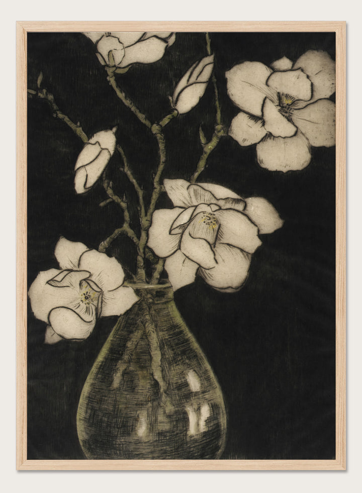 "Spring Blossoms (Tree Magnolia)" Art Print