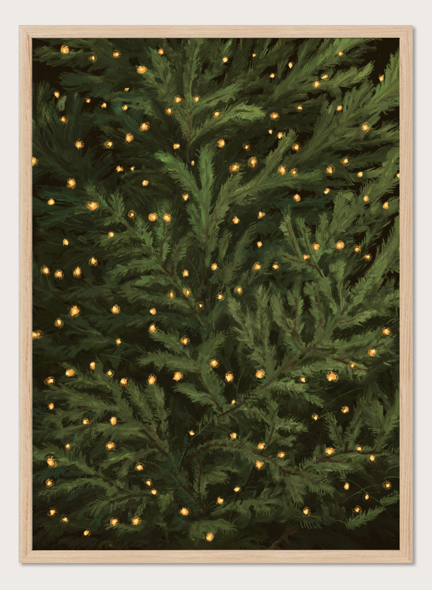 NKTN - Glowing Christmas Tree Art Print