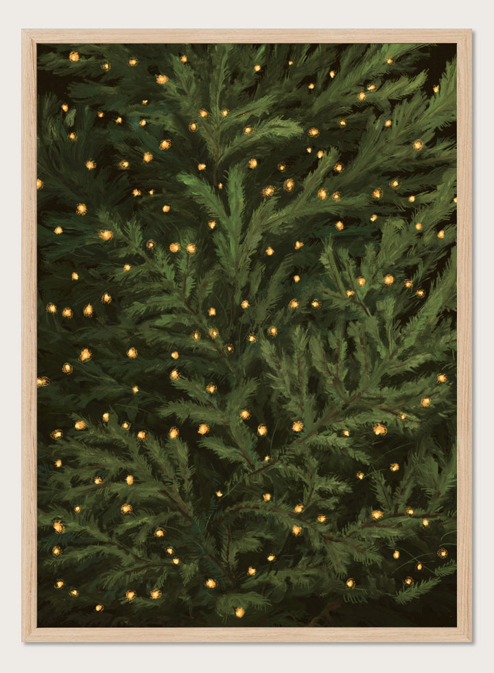 NKTN - Glowing Christmas Tree Art Print