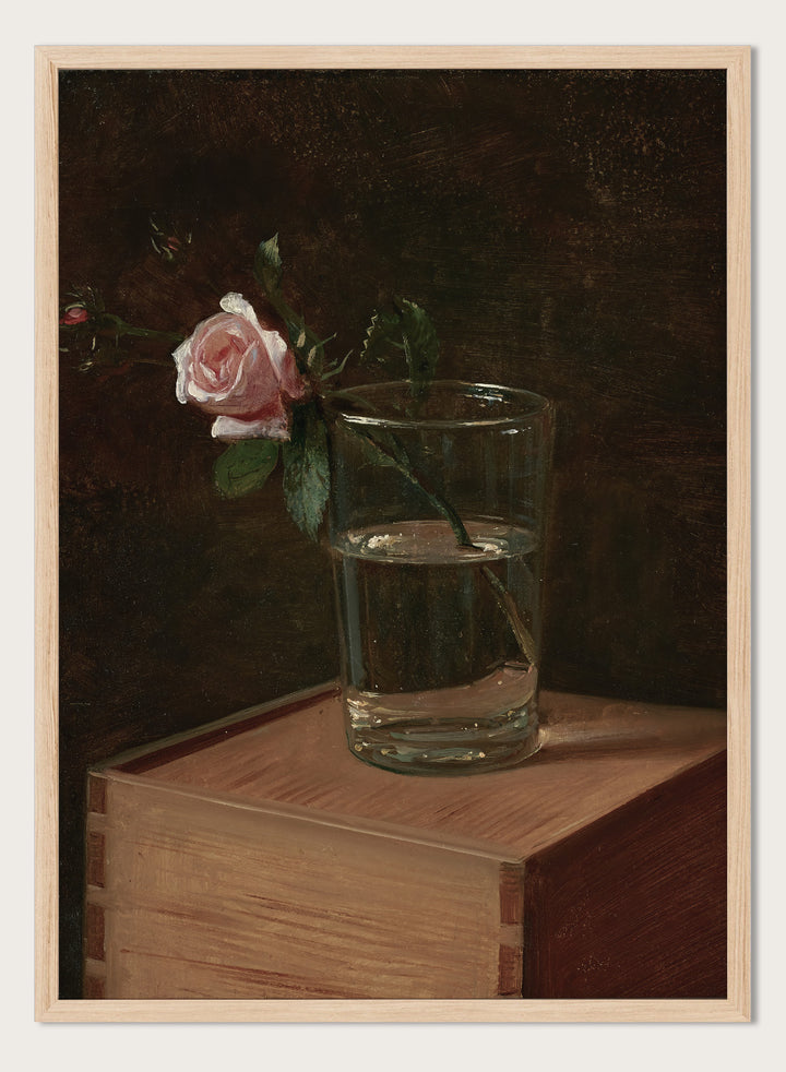 "Rose in a Glass" Art Print