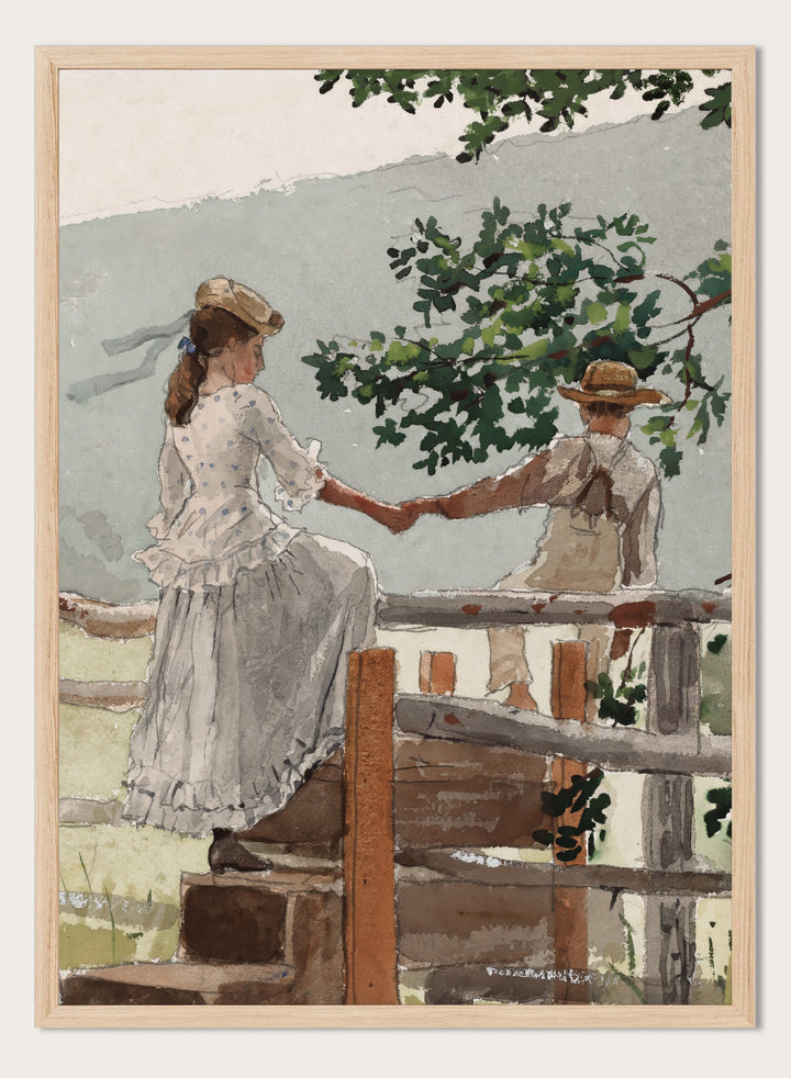 "On the Stile" Art Print