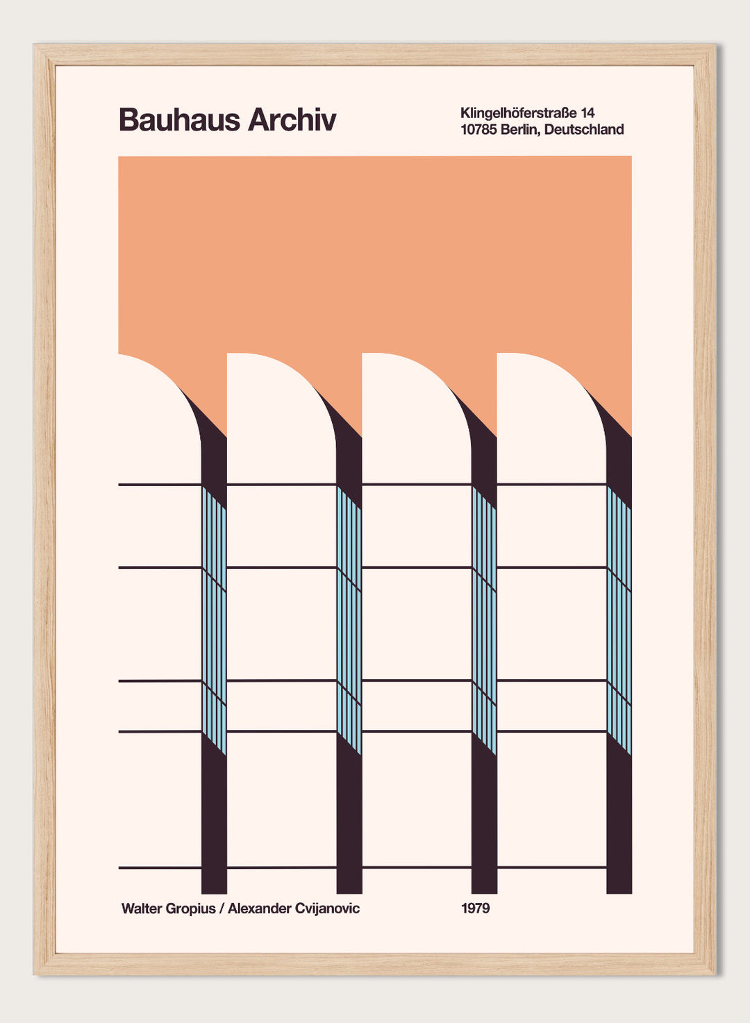Florent Bodart - Modernist Arched Facade Art Print
