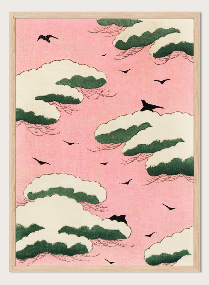 Watanabe Seitei Pink Sky Art Print