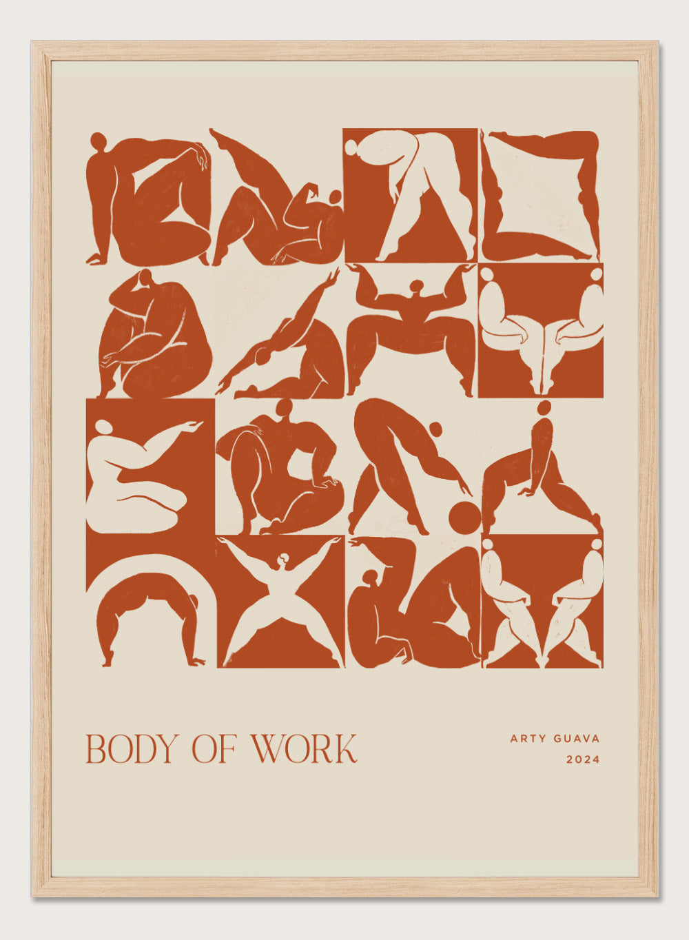 Arty Guava - Body of Work (Terracotta) Art Print