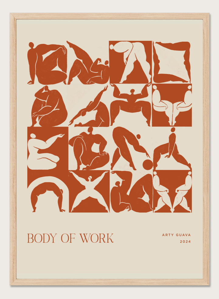 Arty Guava - Body of Work (Terracotta) Art Print